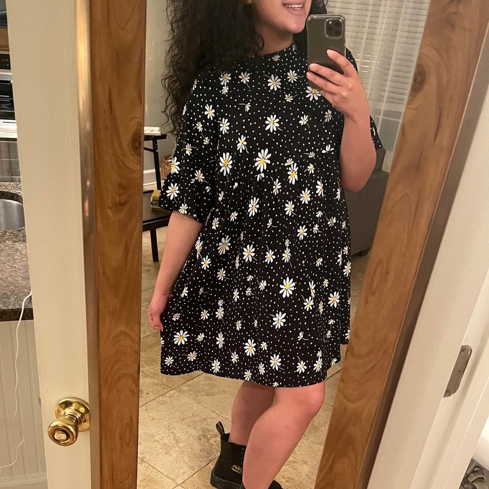 ASOS oversized floral smock dress